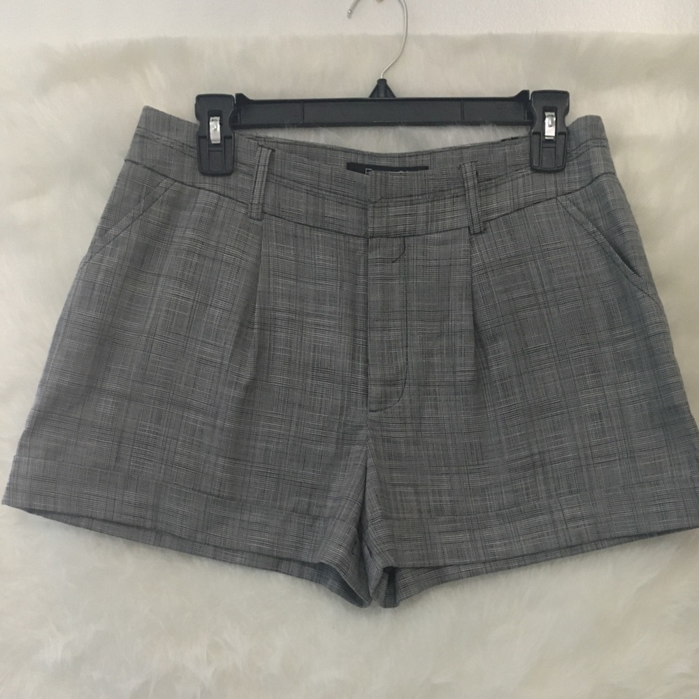 Pleated mini shorts